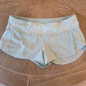 lululemon athletica Light Green Athletic Shorts